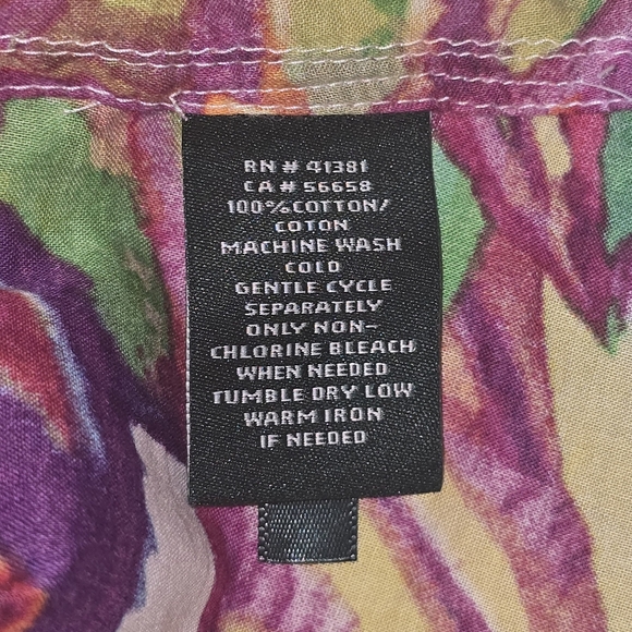 Lauren Ralph Lauren Vibrant Tropical Pribt Top Size XXL - Picture 9 of 11